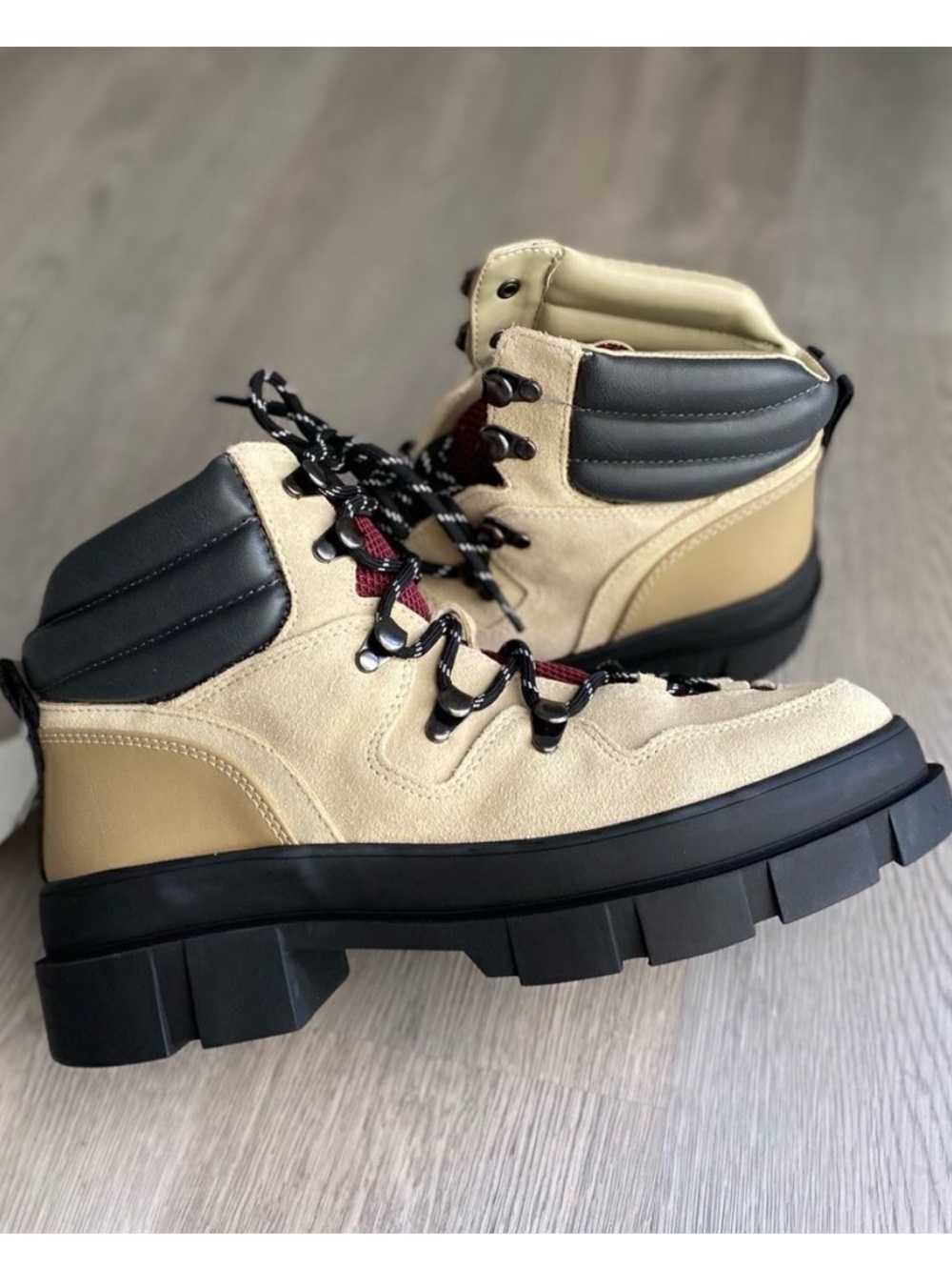 Mango Hiking Mountain Boots New Genuine Leather Suede